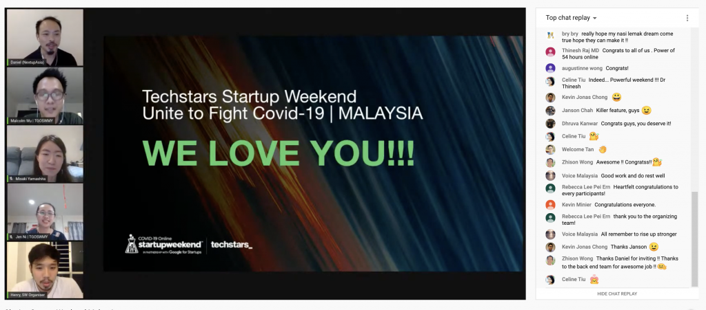 Techstars Global Online Startup Weekend Malaysia Unite to Fight Covid-19_PAPER + TOAST